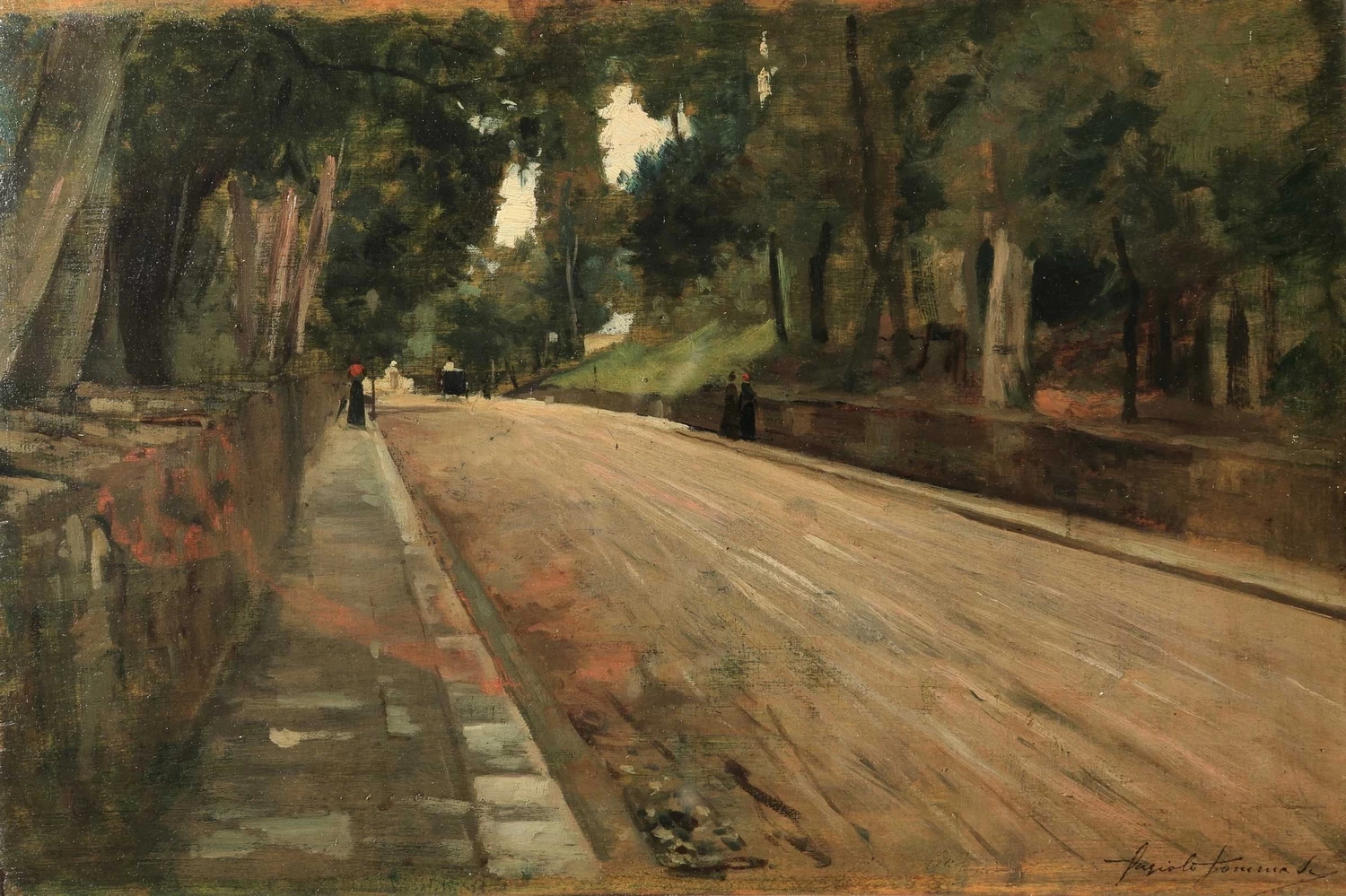 Angiolo - Viale alberato, Enrico Gallerie d’Arte, Milano